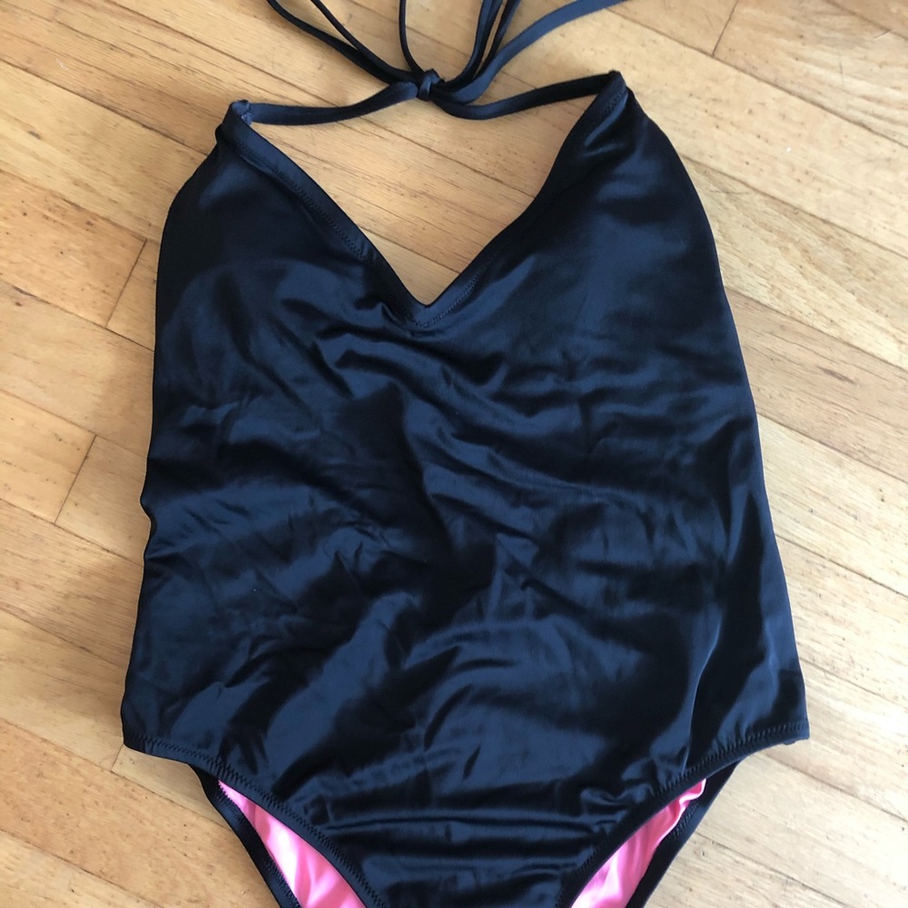 VS PINK Black One Piece Bathing Suit